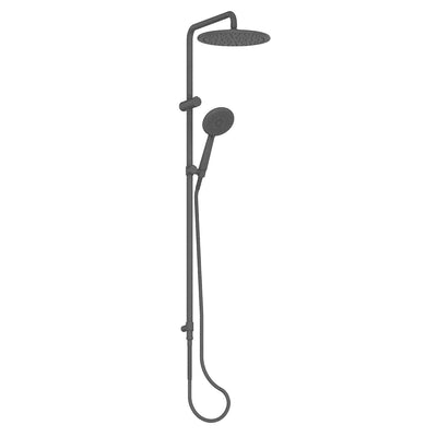 Greens Rocco Twin Rail Shower - PVD Gunmetal