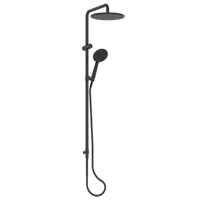 Greens Rocco Twin Rail Shower - Matte Black