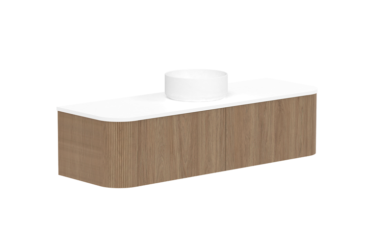 ADP Waverly Wall Hung Vanity Cherry Pie Benchtop