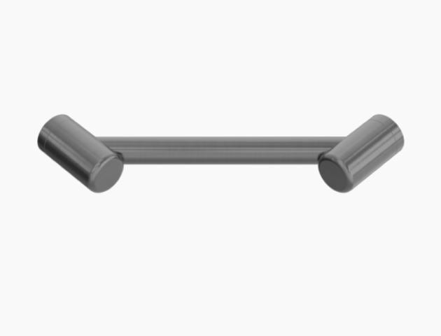 Nero Mecca Care 25mm Footrest Corner Grab Rail 215mm Gun Metal