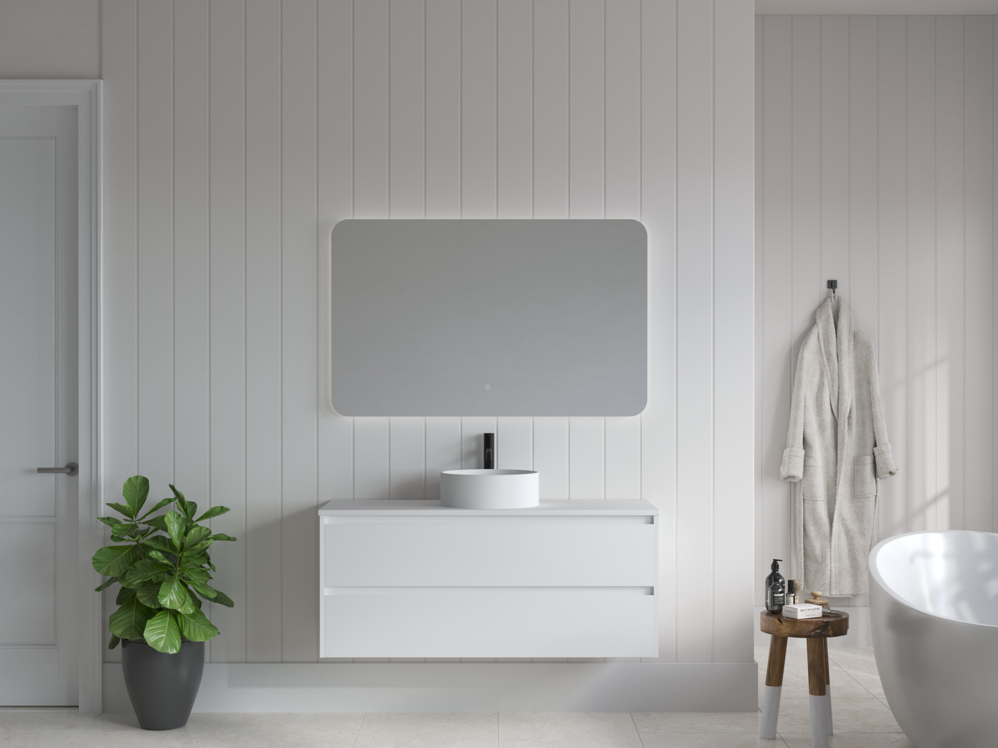 Mimi White Vanity 1200mm