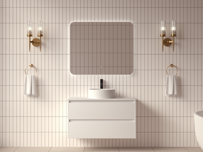 Mimi White Vanity 900mm