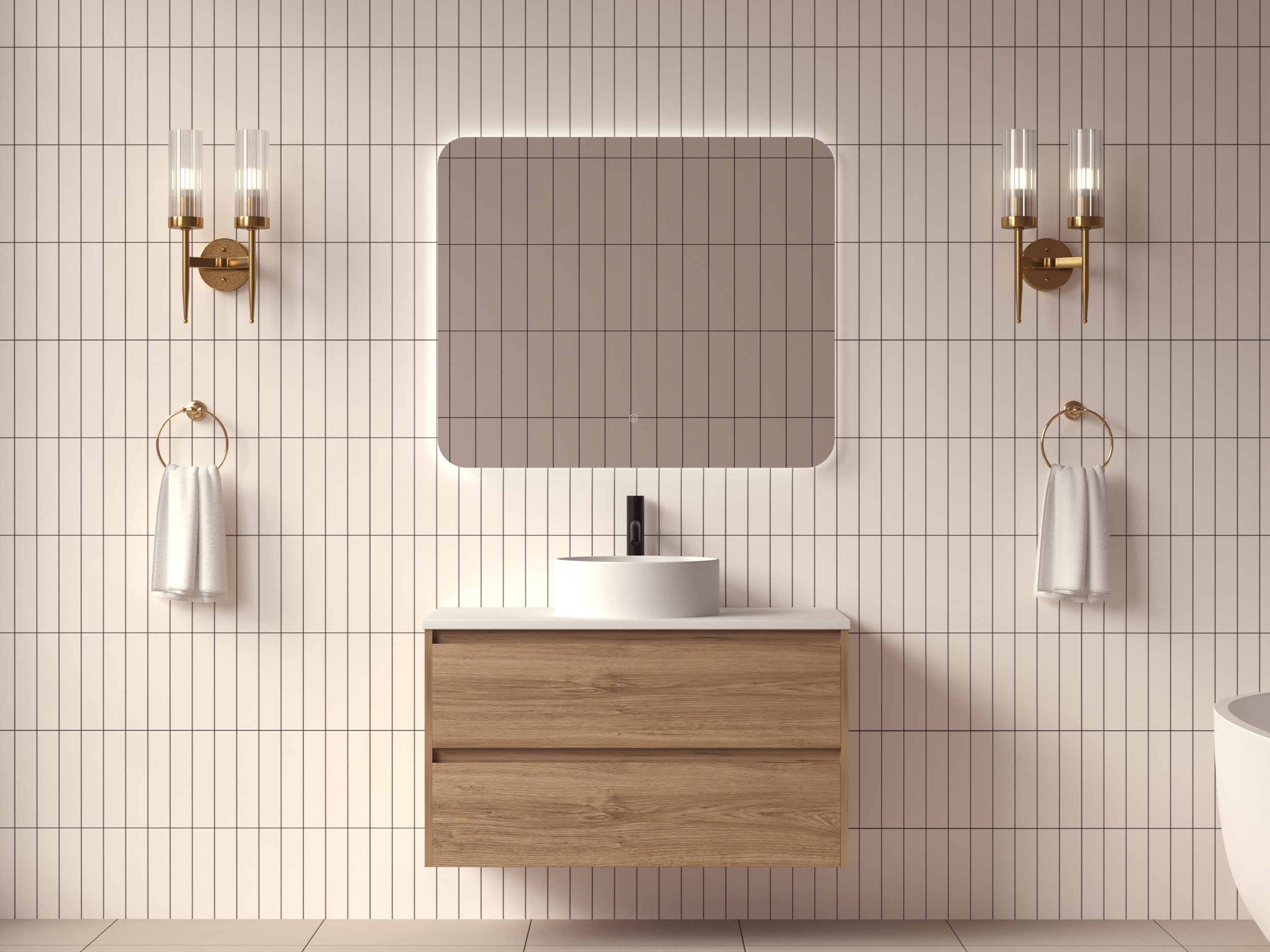 Mimi Oak Vanity 900mm