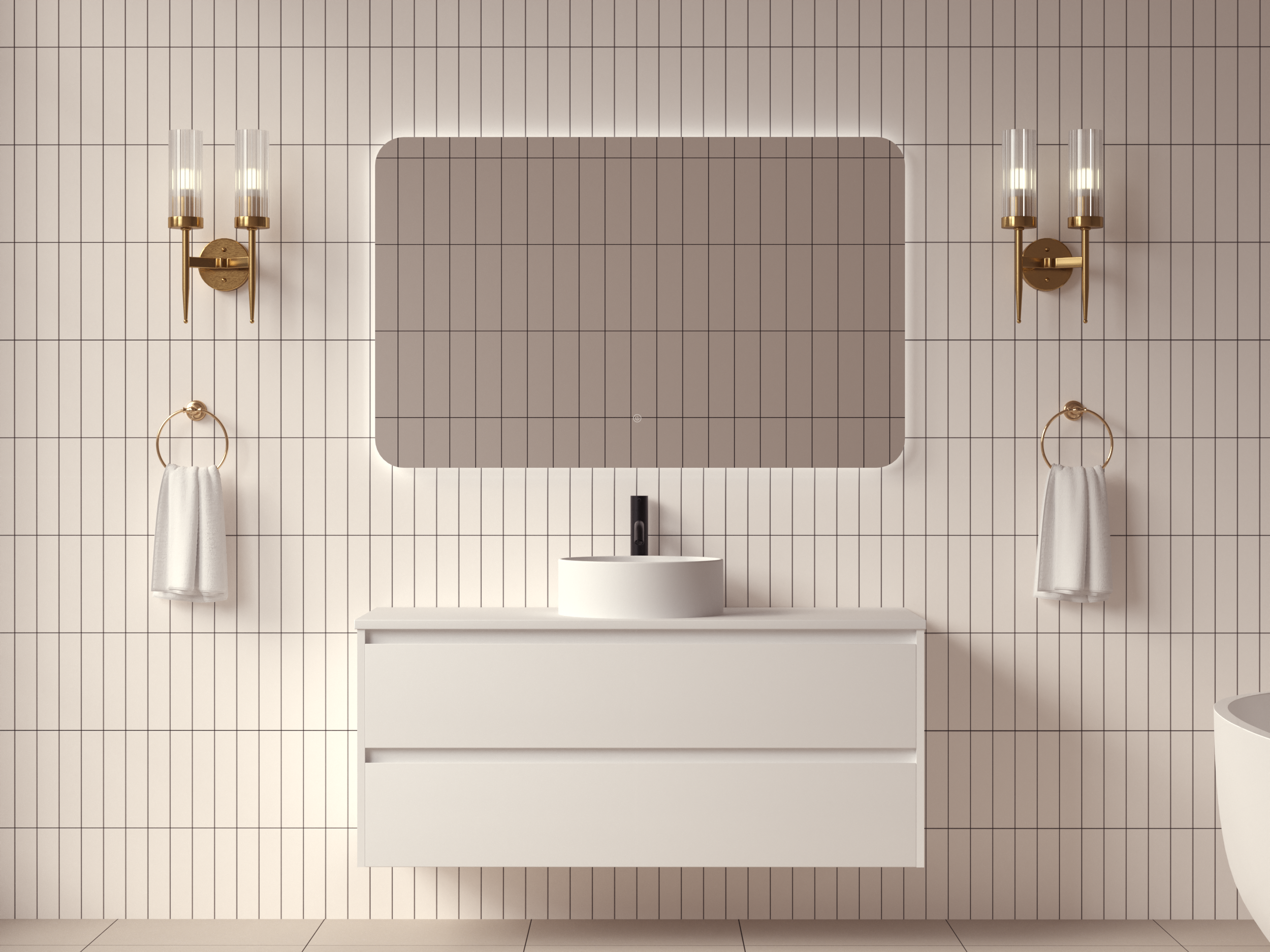 Mimi White Vanity 1200mm