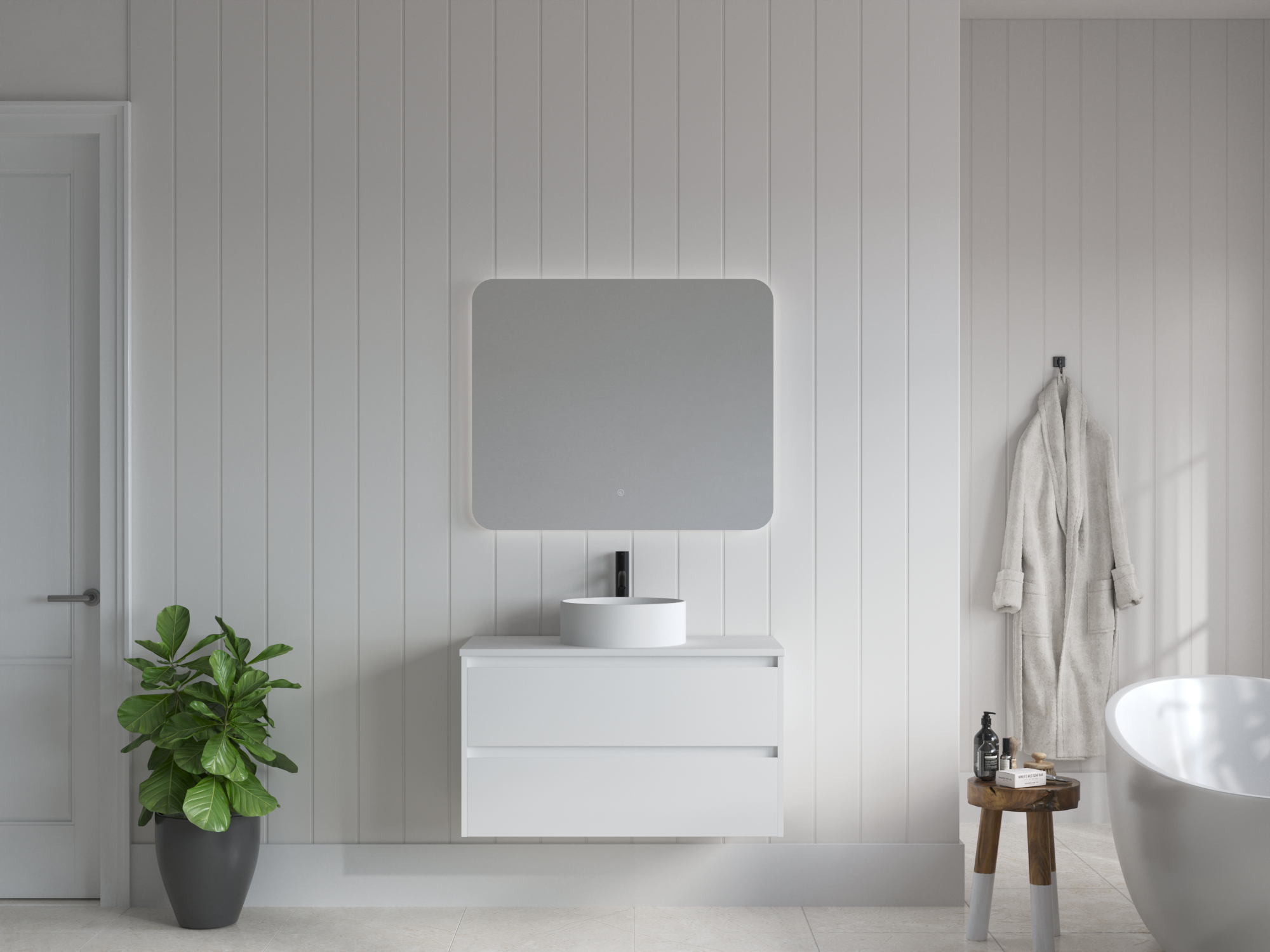 Mimi White Vanity 900mm