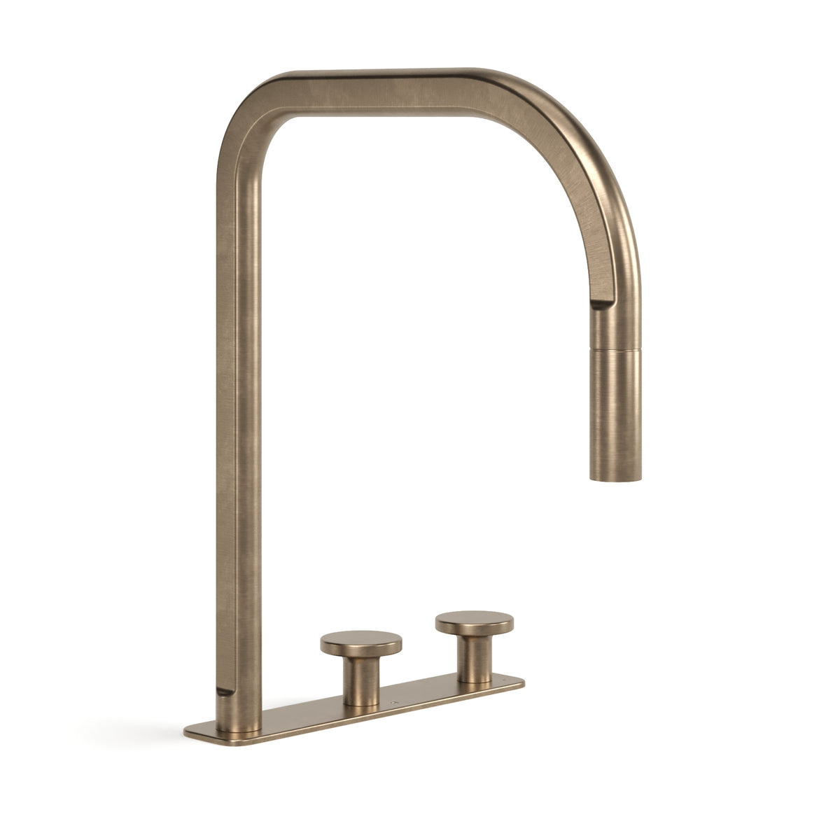 Faucet Strommen Figura Disc Deck Mount Sink Tap Set W. Pull Out Spray