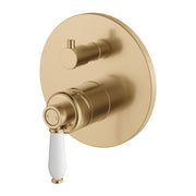 Fienza Eleanor Wall Diverter Mixer Urban Brass / Ceramic