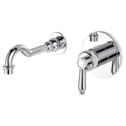 Fienza Eleanor Wall Basin/Bath Mixer Set Chrome
