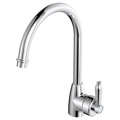 Fienza Eleanor Gooseneck Sink Mixer Chrome / Chrome