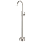 Fienza Eleanor Floor Mounted Basin/Bath Mixer Brushed Nickel / Brushed Nickel