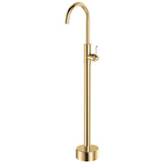 Fienza Eleanor Floor Mounted Basin/Bath Mixer Urban Brass / Ceramic