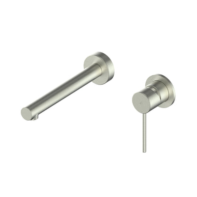 Greens Maci Wall Basin/Bath Mixer Set Brushed Nickel