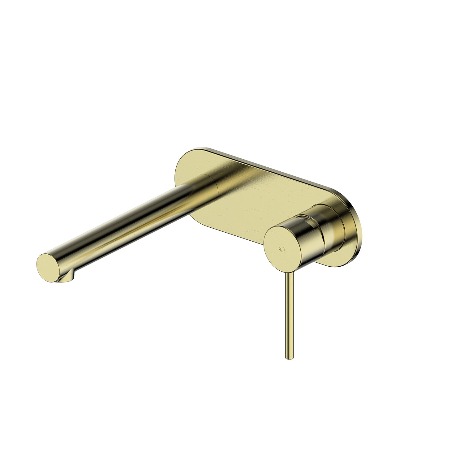 Greens Maci Wall Basin Mixer With Faceplate Brushed Brass