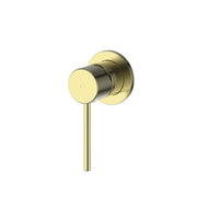 Greens Maci Shower Mixer Mini Plate Brushed Brass