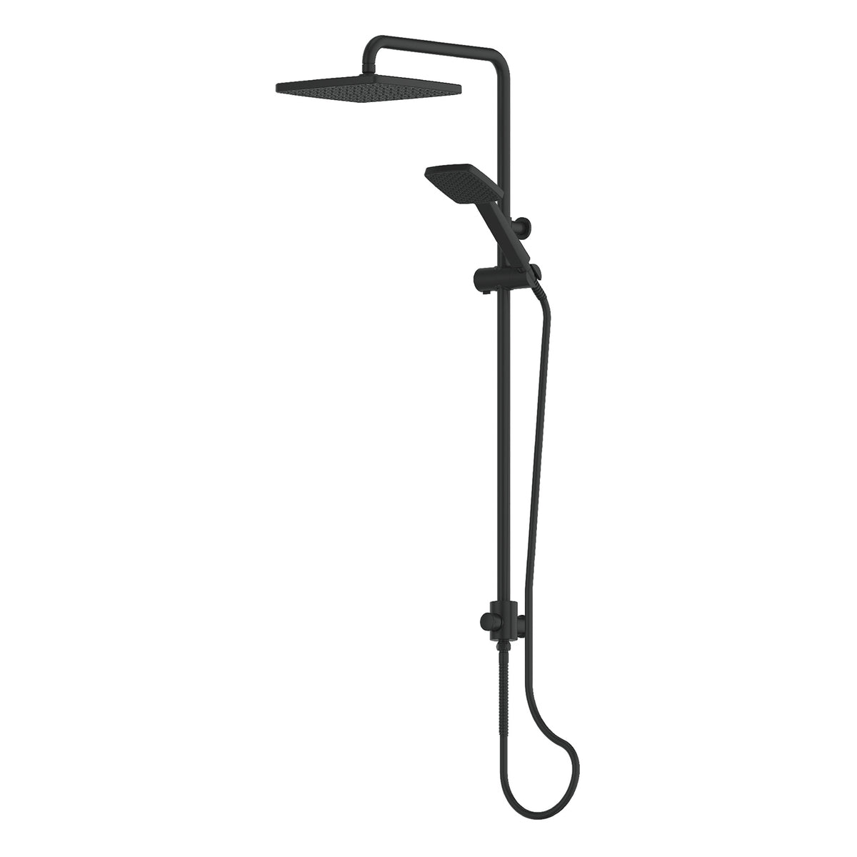 Glide Syntra RainBoost® Twin Rail Shower - Matte Black