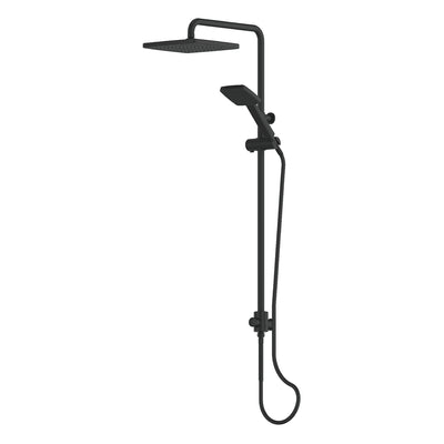 Greens Glide Syntra RainBoost® Twin Rail Shower - Matte Black