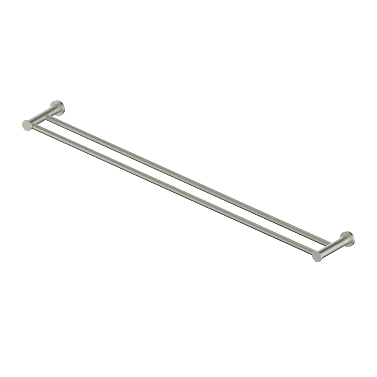 Reflect Double Towel Rail - PVD Brushed Nickel