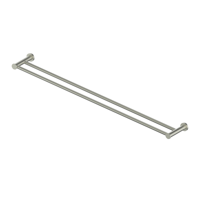 Greens Reflect Double Towel Rail - PVD Brushed Nickel