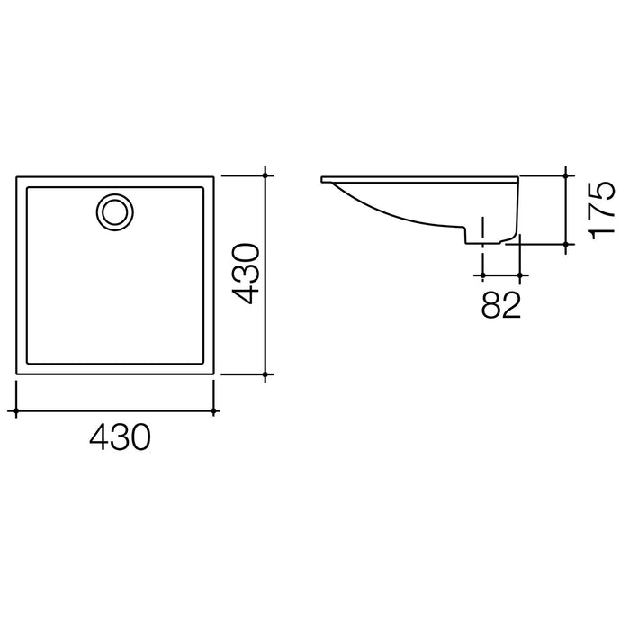 Caroma Liano Under Counter Basin