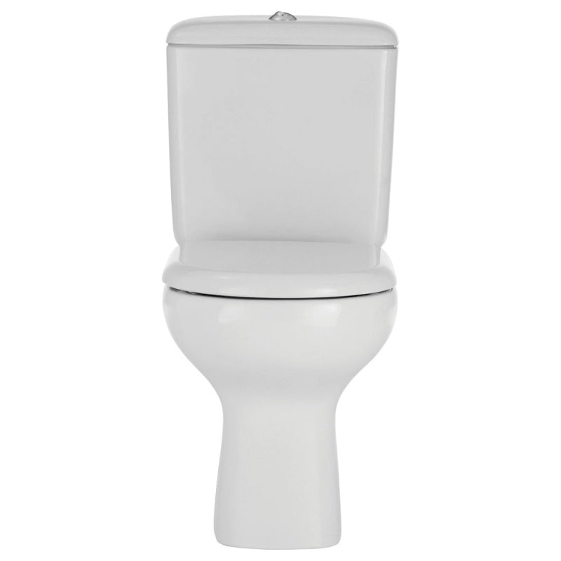Fienza RAK Liwa White Close-Coupled Toilet Suite Alpine White with S-Trap 240