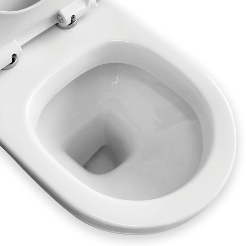 Fienza RAK Liwa White Close-Coupled Toilet Suite Alpine White with P-Trap
