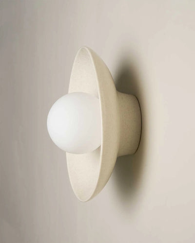 Ceramic Wall Dish Sconce Light - Poppyseed