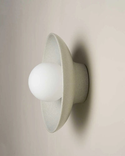 Ceramic Wall Dish Sconce Light - Shale