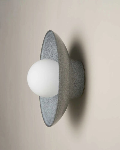 Ceramic Wall Dish Sconce Light - Storm