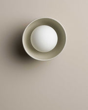 Ceramic Wall Bowl Sconce Light - Shale