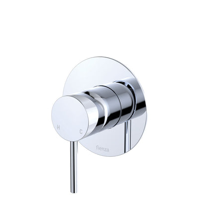 Fienza Kaya Wall Mixer Large Round Plate Chrome