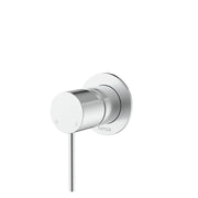 Kaya Outdoor Living Wall Mixer Round Plate Brushed Stainless Steel