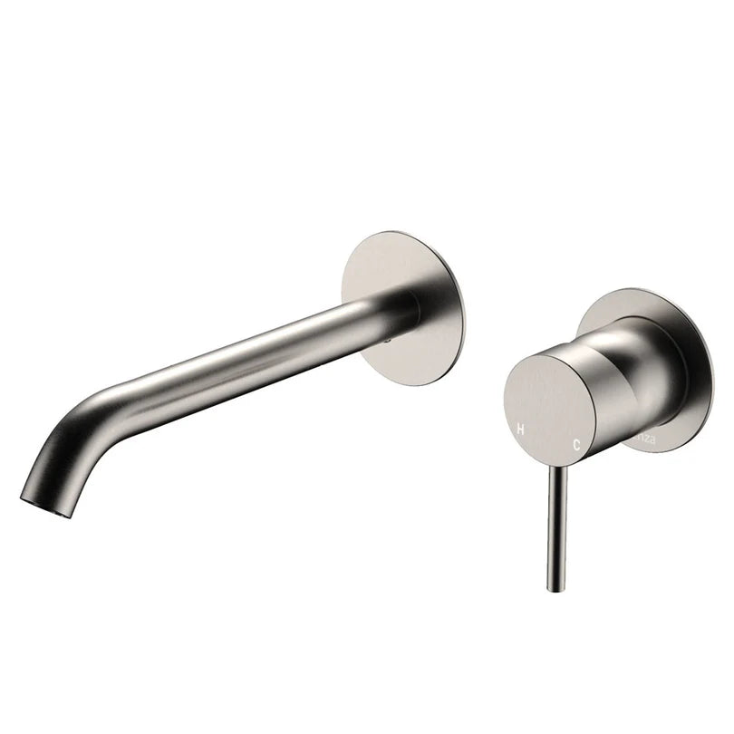 Fienza Kaya Wall Set Tapware Package Brushed Nickel