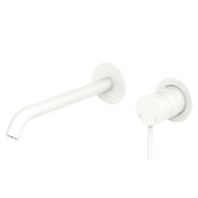 Kaya Basin/Bath Wall Mixer Set 200mm  Matte White