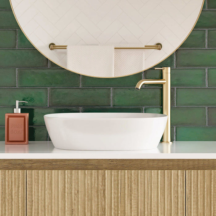 Fienza Kaya Tall Basin Mixer Urban Brass