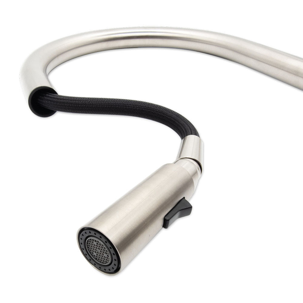 Fienza Kaya Pull Out Sink Mixer Matte White