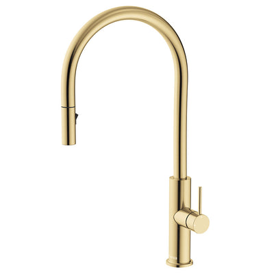 Fienza Kaya Pull Out Sink Mixer Urban Brass
