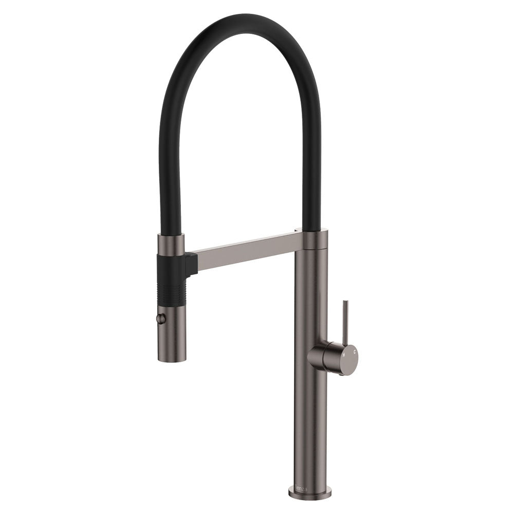 Fienza Kaya Pull Down Sink Mixer, Gun Metal