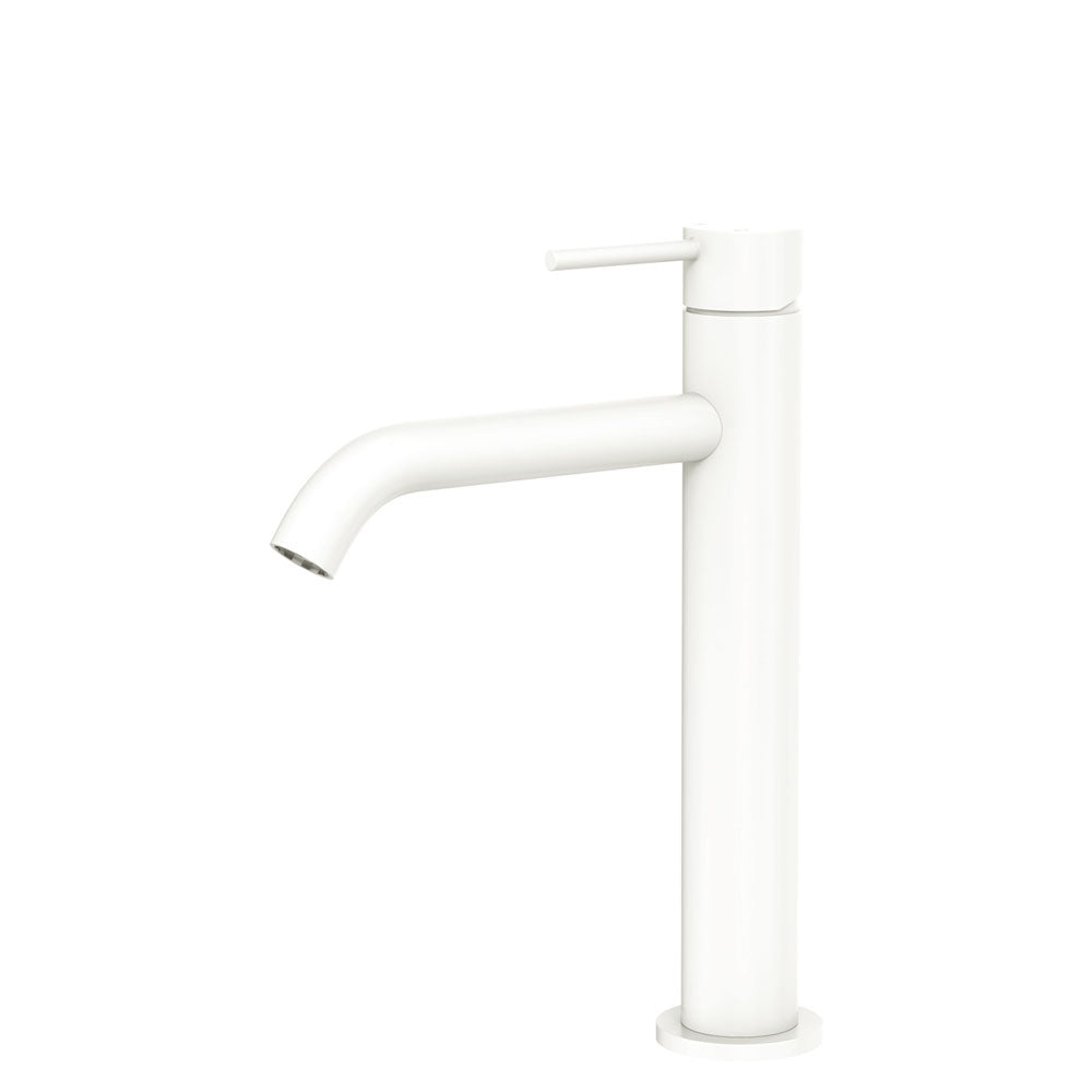 Kaya Medium Basin Mixer Matte White
