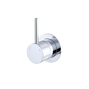 Fienza Kaya Up Wall Mixer Small Round Plate Chrome