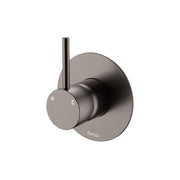 Fienza Kaya Up Wall Mixer Large Round Plate Gun Metal