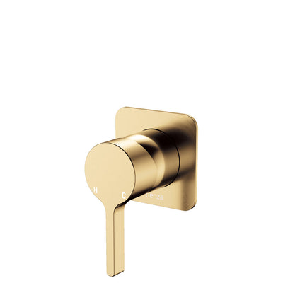 Sansa Wall Mixer, Square Plate, Urban Brass
