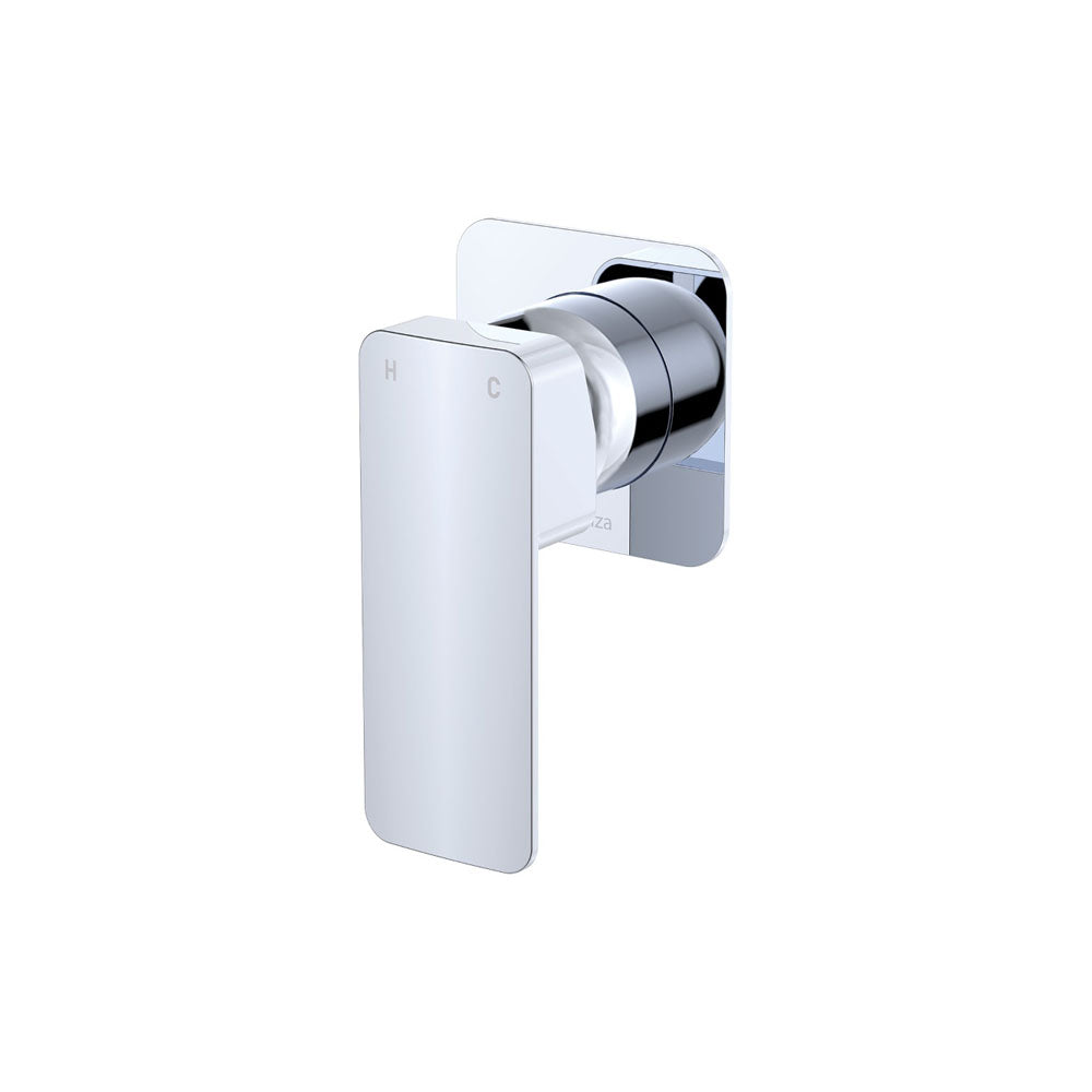 Fienza Tono Wall Mixer Square Plate Chrome