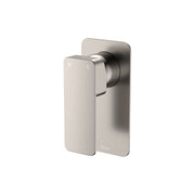Fienza Tono Wall Mixer Rectangular Plate Brushed Nickel
