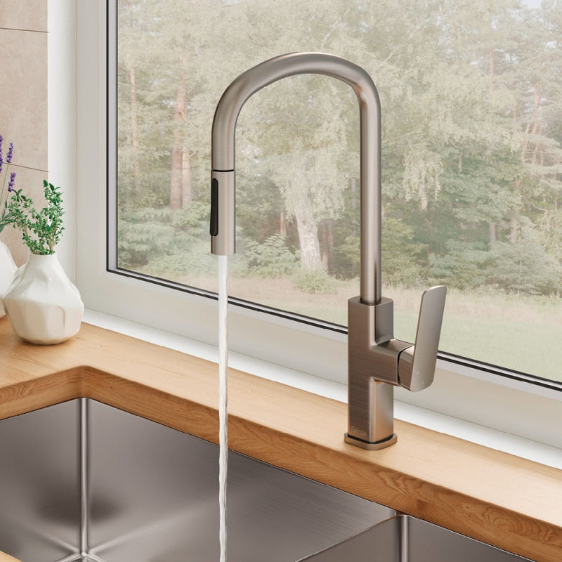 Fienza Pull Out Sink Mixer Brushed Nickel