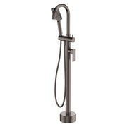 Fienza Tono Floor Mounted Basin/Bath Mixer Gun Metal