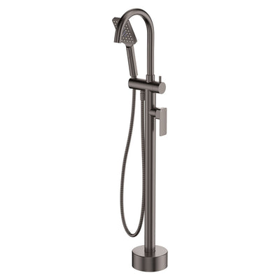 Fienza Tono Floor Mounted Basin/Bath Mixer Gun Metal