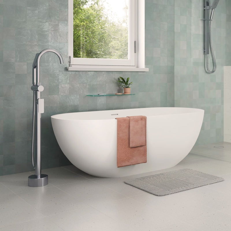 Fienza Tono Floor Mounted Basin/Bath Mixer Chrome