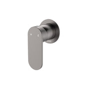 Fienza Empire Slim Wall Mixer Round Plate Gun Metal