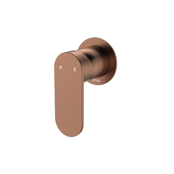 Fienza Empire Slim Wall Set Tapware Package Brushed Copper
