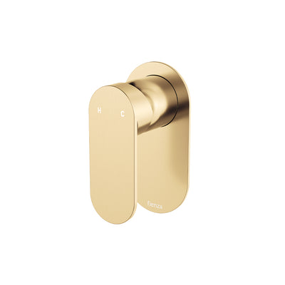 Fienza Empire Slim Wall Mixer Oval Plate Urban Brass